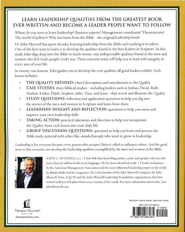 21 Qualities of Leaders in the Bible by John C. Maxwell