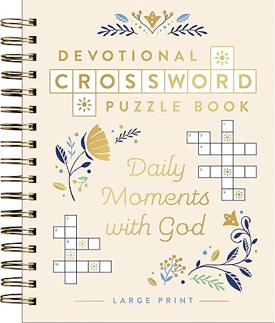 Devotional Crossword Puzzle Book: Daily Moments with God