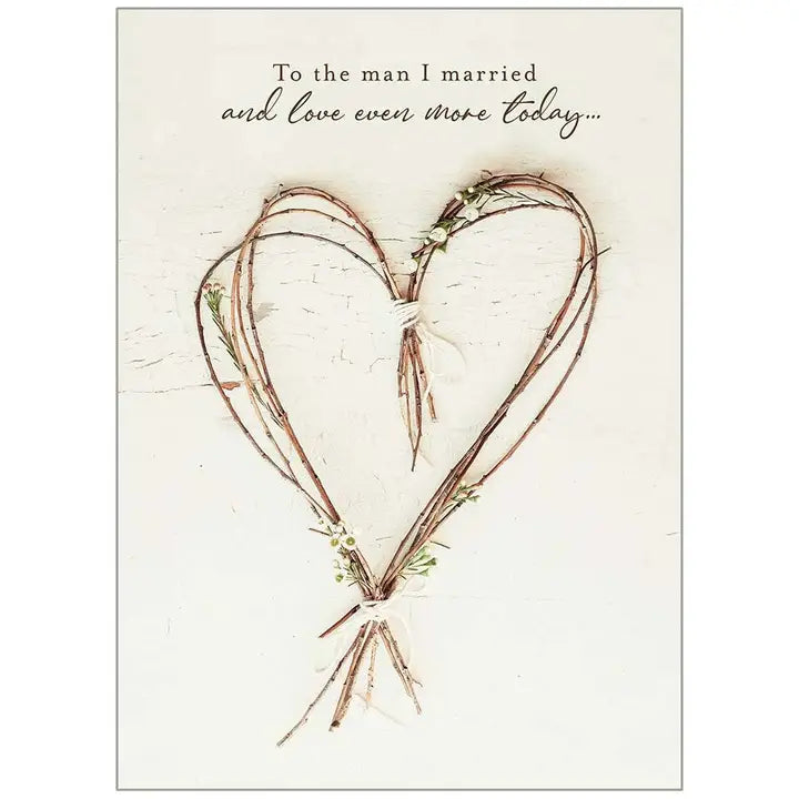 Fresh Air Heart - Faith Anniversary Husband Card- SCD67317