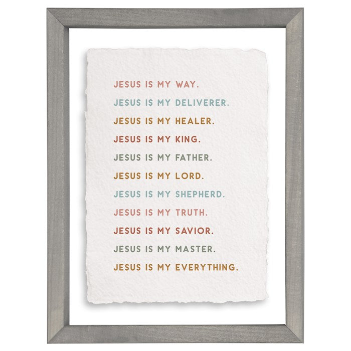 Floating Art Rectangle-Jesus Is My (11″ x 14″)