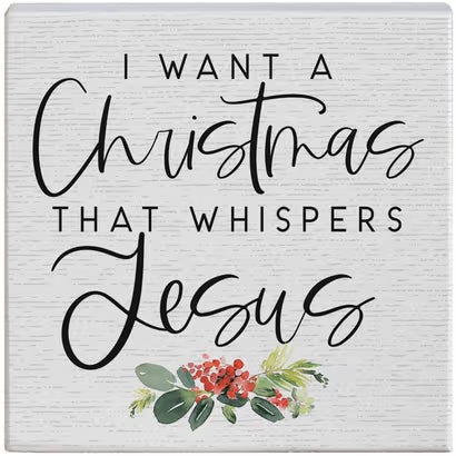 Small Talk Square-Christmas Whispers Jesus