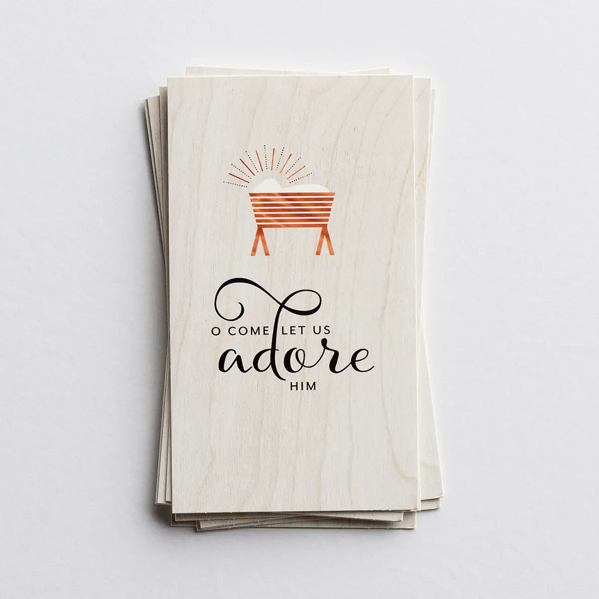 Little Inspirations - O Come Let Us Adore Him - 16 Christmas Boxed Cards and Envelopes, KJV