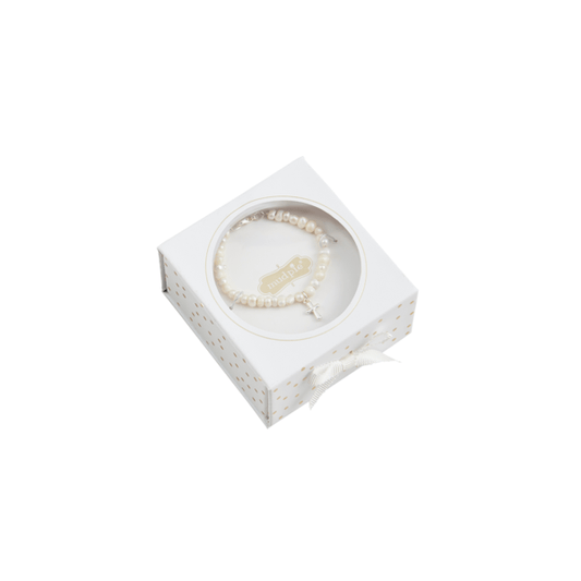 Silver Boxed Cross Bracelet