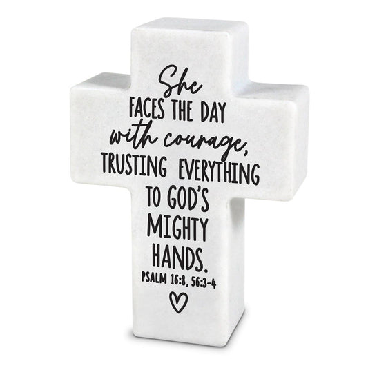 MINI INSPIRE CROSS SHE FACES THE DAY