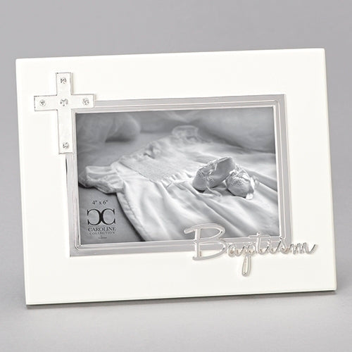 Baptism Frame, 4x6, 7"H