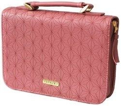 Grace Floral Stitch Bible Cover, Pink, Large