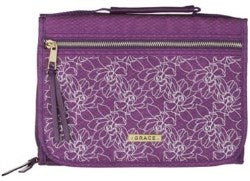 Tri-Fold Bible Cover Organizer, Purple, Large
