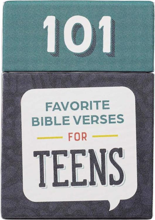 101 Favorite Bible Verses for Teens Teal and Blue Box of Blessings