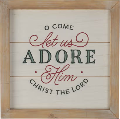 Wall Art Let Us Adore Him