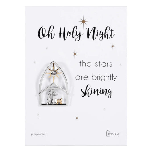 “O Holy Night” Nativity Pin