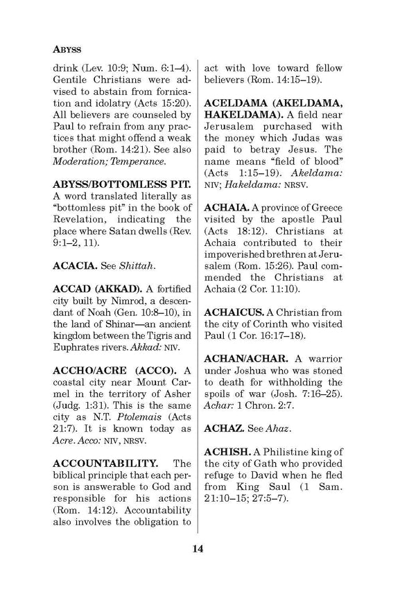 Pocket Bible Dictionary