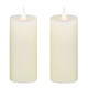 4.5" H X 2" D 2 PC IVORY VOTIVES