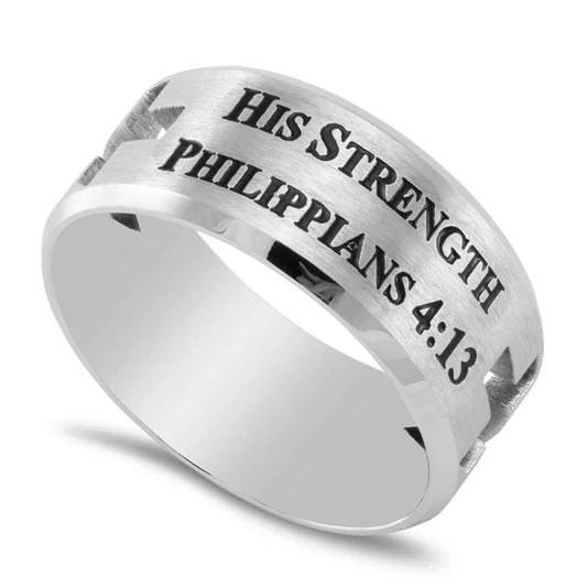 Men's Rings- Guardian Ring Christ My Strength
