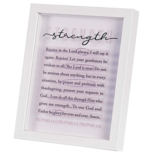 Framed Art Strength Phil. 4