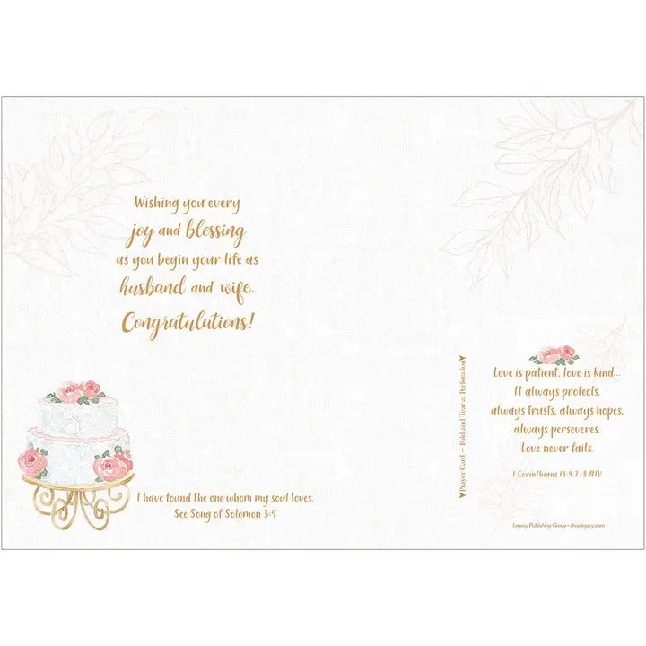 Wedding Cake - Faith Wedding Card- SPC112990