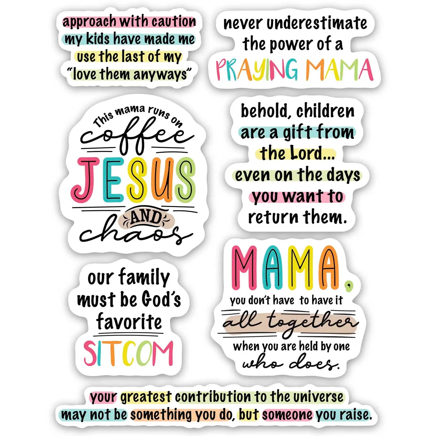 Mama Coffee Family Sticker Collection