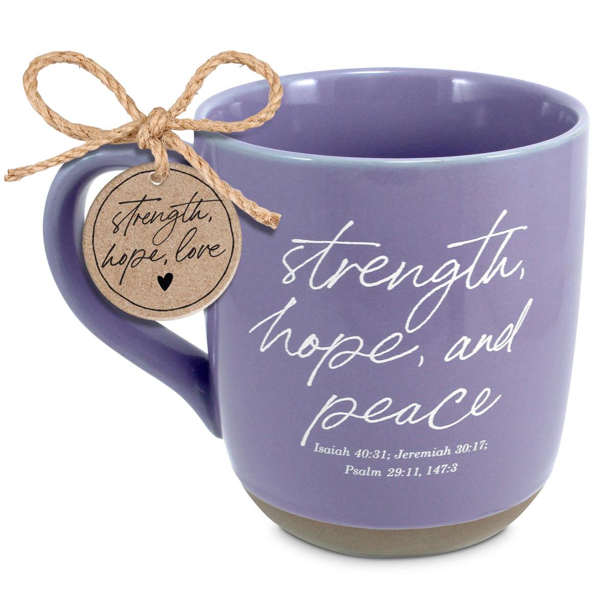 Mug Strength Hope And Peace 18Oz