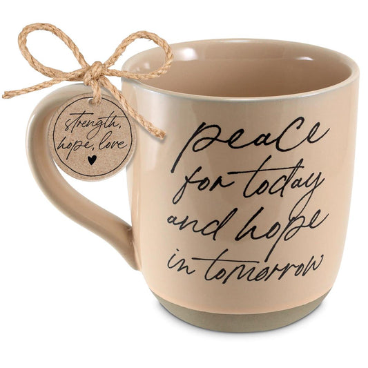Coffee Mug Peace For Today Peach