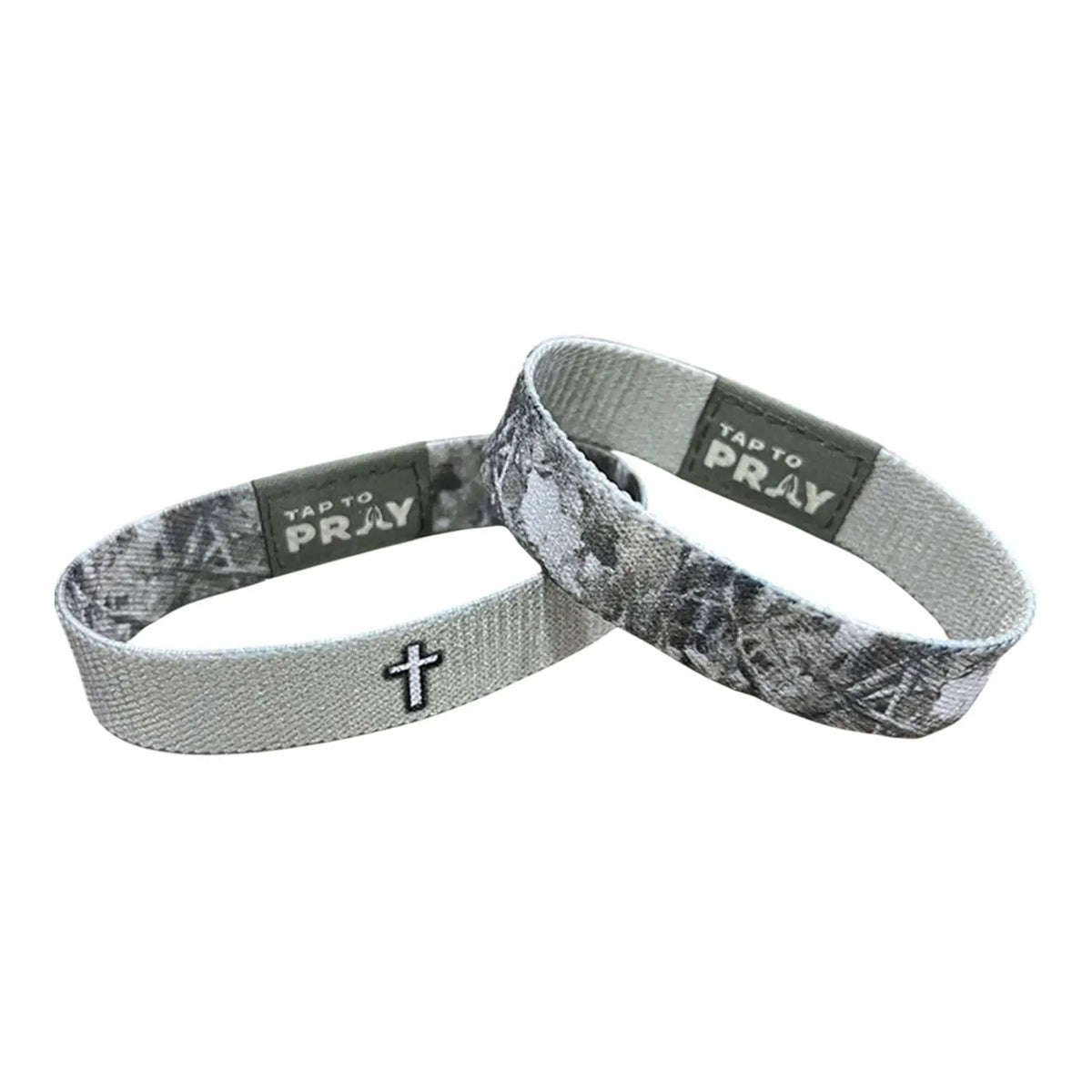 Tap To Pray® Wristband – Forest Camo Smoke