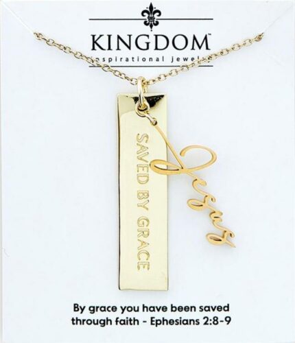Name Plate Necklace - Jesus