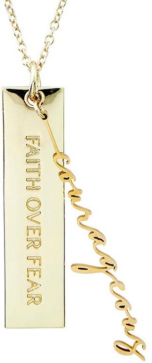 Necklace-Name Plate-Courageous