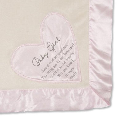 Baby Girl, You are Loved so Very Much, Plush Blanket, Pink
