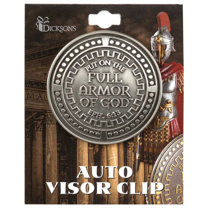 Visor Clip Armor of God Dark Backer Card