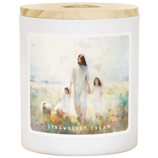 Jesus Children Art - Strawberry Cream - Candles