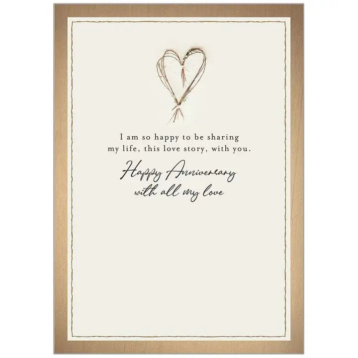 Fresh Air Heart - Faith Anniversary Husband Card- SCD67317