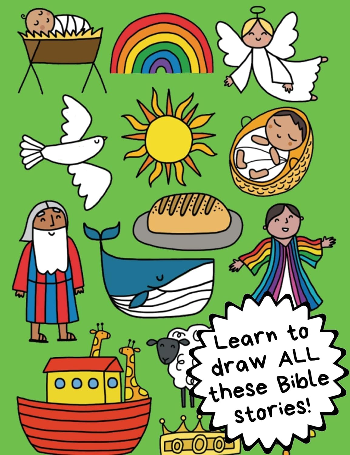 My First Learn-To-Draw: Bible Stories: Christian Coloring Book for Toddlers with 25 Wipe Clean Activities and Marker