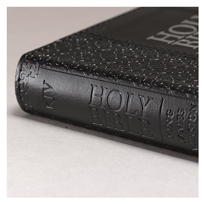 KJV Mini Pocket Bible Lux Leather, Black