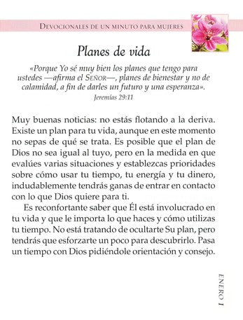 Devocionales de un Minuto Para Mujeres, Rosado