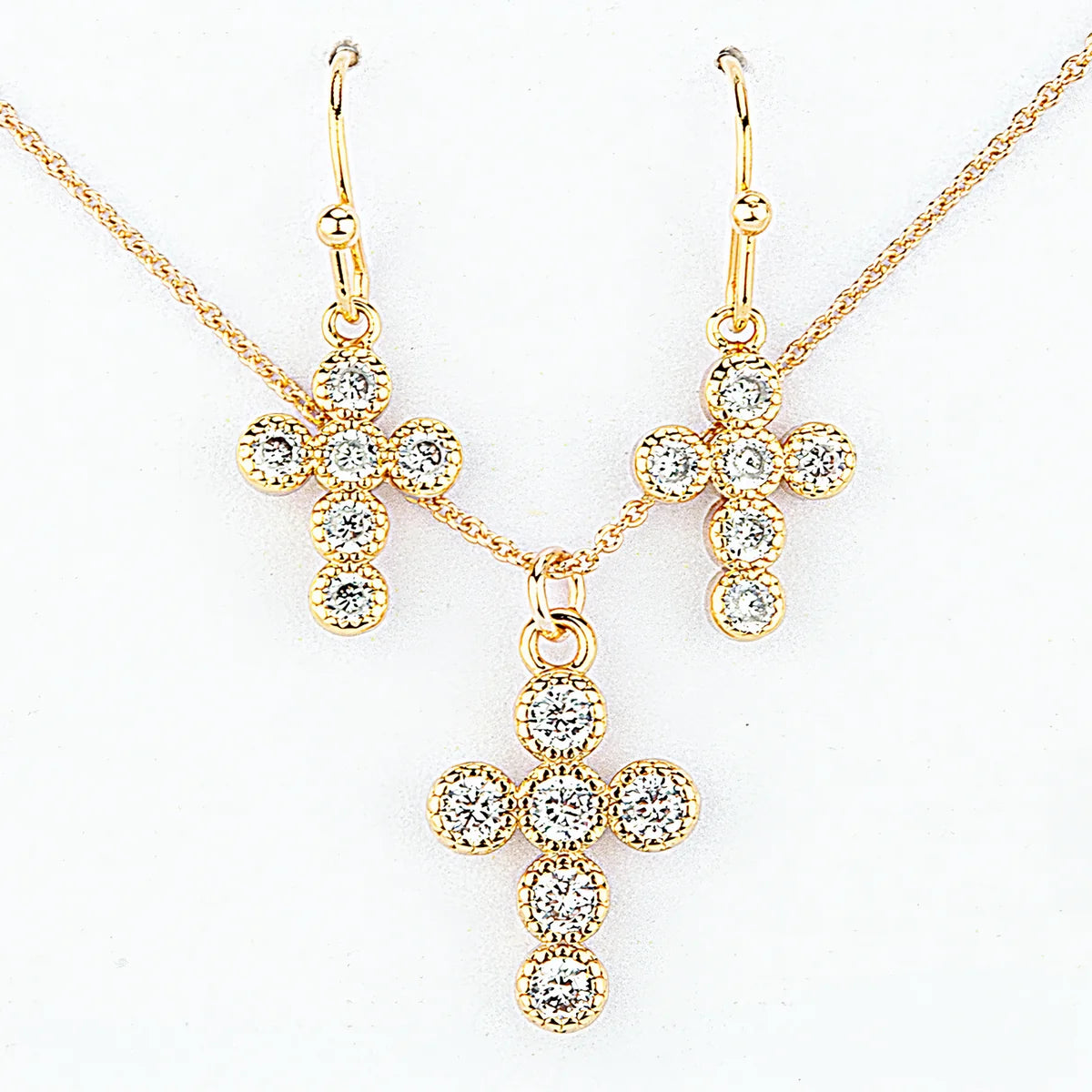 Cross Birthstone Jewelry Set