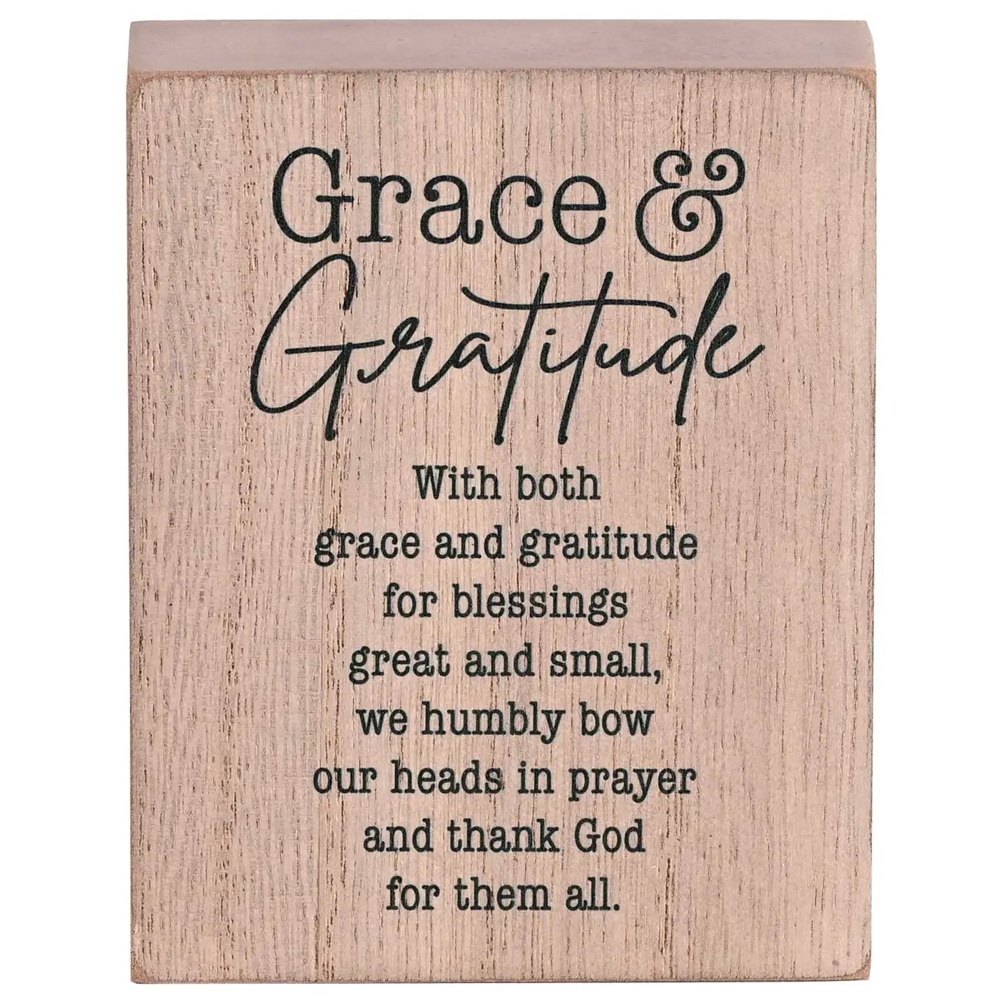 Live Each Day with Grace Tabletop Plaque