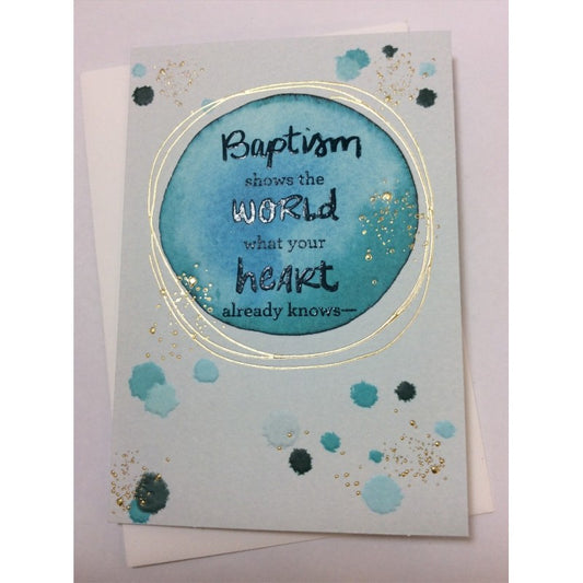 Card Spiritual Occasion Baptism Adult-J8203