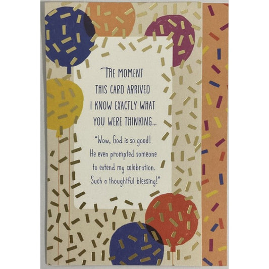 Card Birthday Belated-J8984