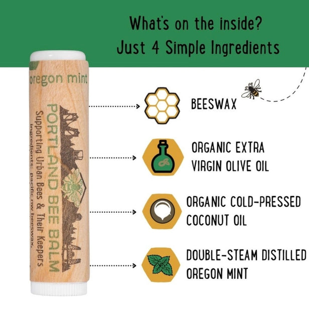 Oregon Handmade Mint Beeswax Lip Balm