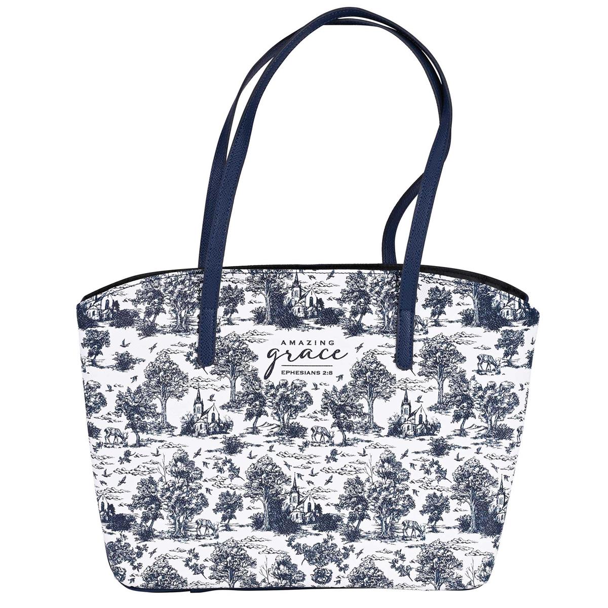 Bible Case Grace Church Toile Wedge L