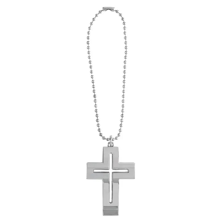 Auto Dangle Silver Fish Cross Trust Card