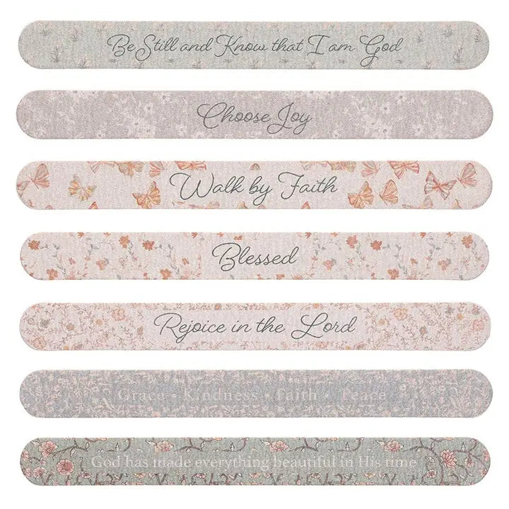 Nail files with scripture
