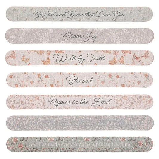 Nail files with scripture