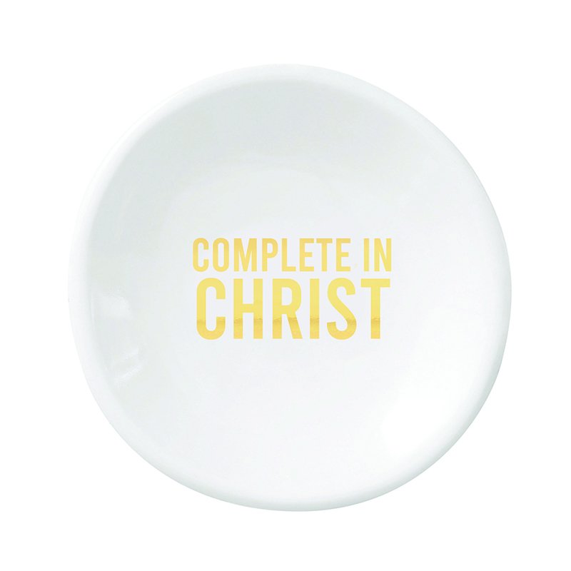 Ceramic Ring Dish & Earrings - Complete in Christ
