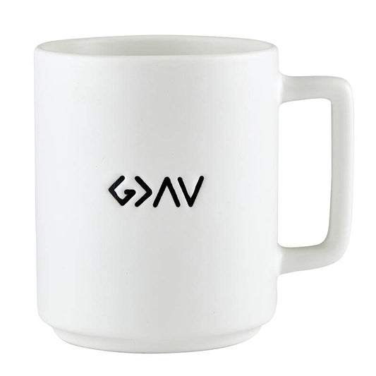 God Is Greater Matte Cafe Mug, 15 oz