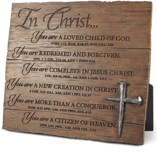 Tabletop Plaque in Christ You Are Loved