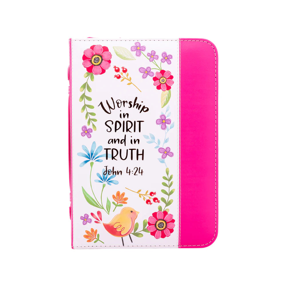 Bible Cover: Worship in Spirit & Truth, John 4:24 (Large)