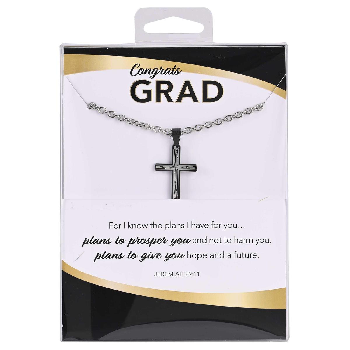 Necklace Congrats Grad Jer. 29:11 Grain