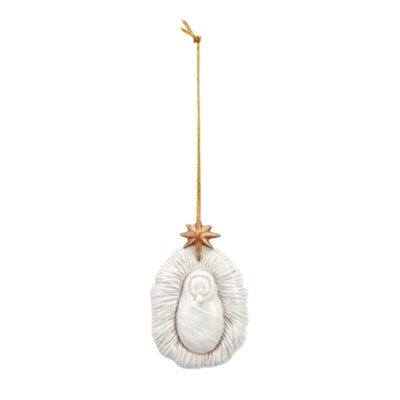 Babe in a Manger Ornament
