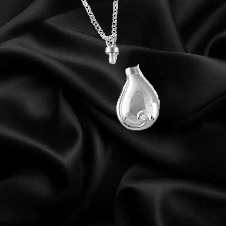 'No Tears in Heaven' Memorial Urn Necklace w/24" Chain