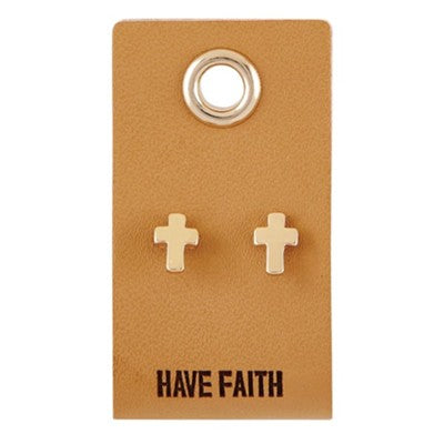 Have Faith, Cross Stud Earrings