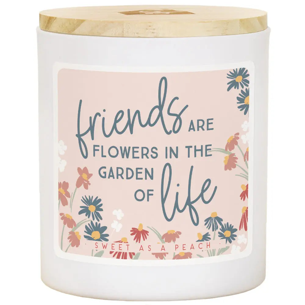 Friends Flowers Life - Peach - Candles